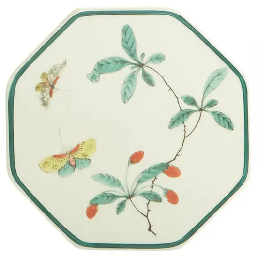 Famille Verte Octagonal Tile Coaster by Mottahedeh