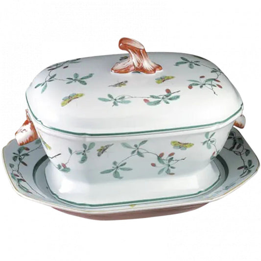 Famille Verte Tureen & Stand by Mottahedeh