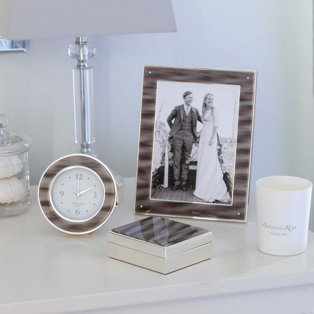 Faux Horn & Silver Photo Frame by Addison Ross Additional Image-4