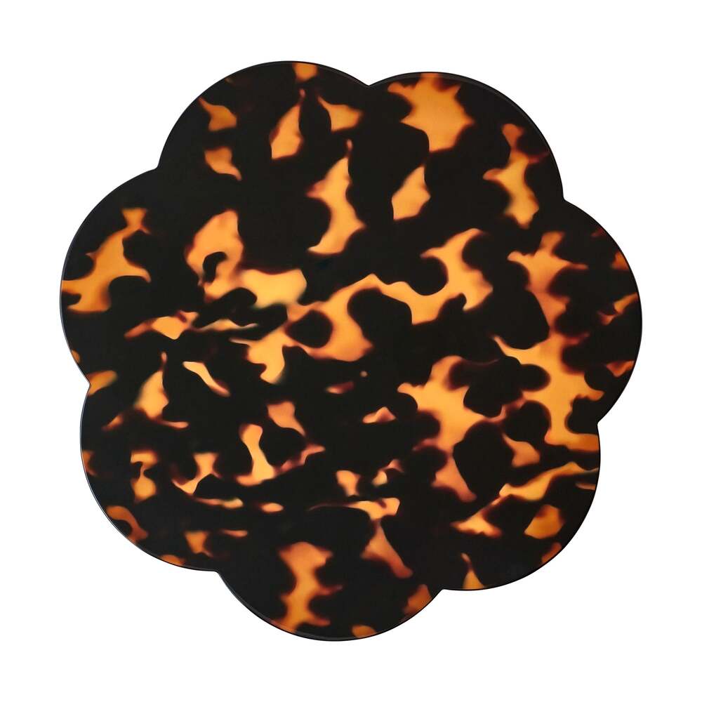 Faux Tortoiseshell Placemat - Set of 4 13"x13" by Addison Ross