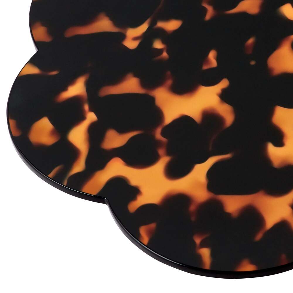 Faux Tortoiseshell Placemat - Set of 4 13"x13" by Addison Ross Additional Image-2