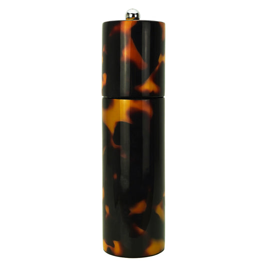 Faux Tortoiseshell Round Column Salt or Pepper Grinder 24cm by Addison Ross