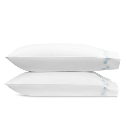 Feather Pillowcase Pair Blue 
