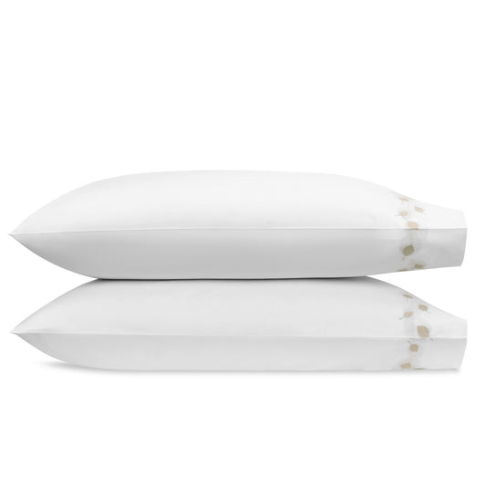 Feather Pillowcase Pair Champagne 