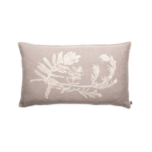 Fern 1 Embroidered Pillow by Ngala Trading Company