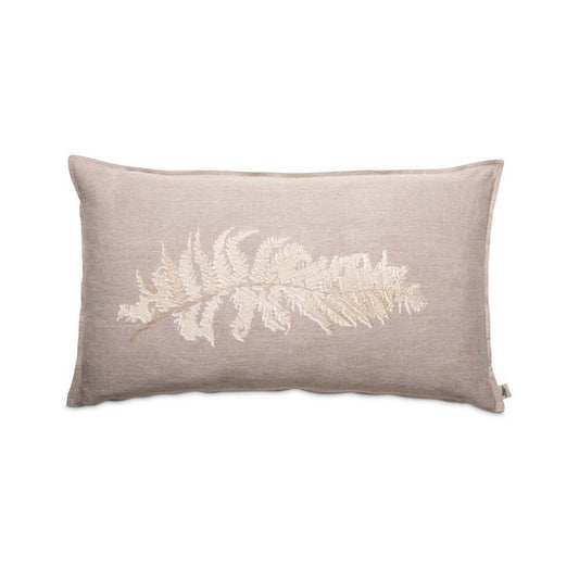 Fern 3 Embroidered Pillow by Ngala Trading Company