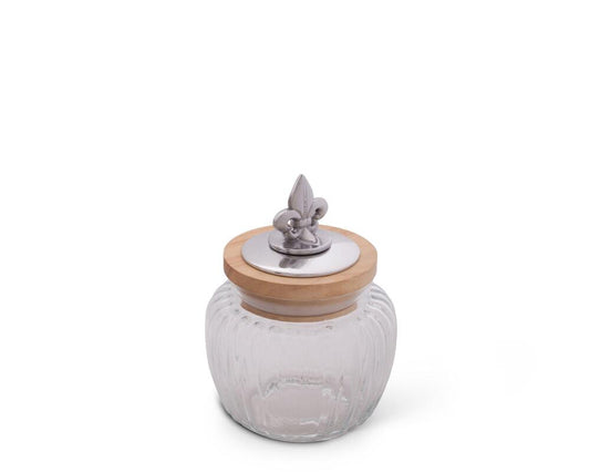 Fleur De Lis Glass Canister by Arthur Court Designs