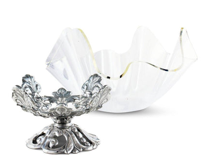 Fleur-De-Lis Stand Acrylic Bowl 11" by Arthur Court Designs 1