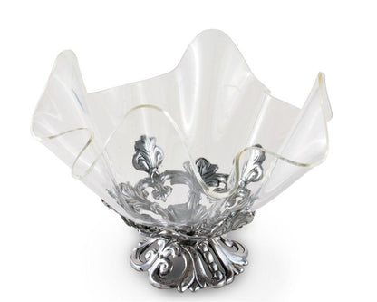 Fleur-De-Lis Stand Acrylic Bowl 11" by Arthur Court Designs 2