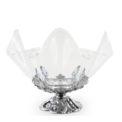 Fleur-De-Lis Stand Acrylic Bowl 11" by Arthur Court Designs