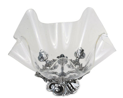 Fleur-De-Lis Stand Acrylic Bowl 14" by Arthur Court Designs 3