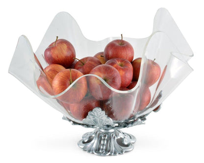 Fleur-De-Lis Stand Acrylic Bowl 14" by Arthur Court Designs 4