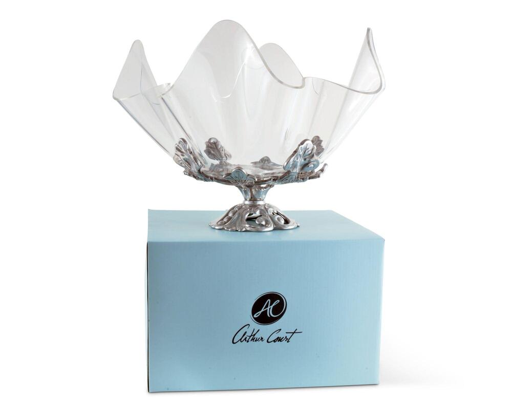 Fleur-De-Lis Stand Acrylic Bowl 14" by Arthur Court Designs 7
