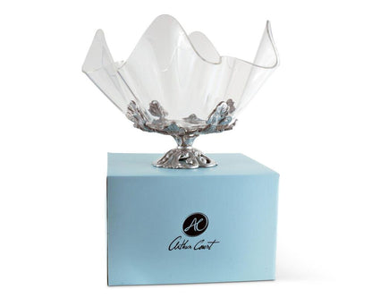 Fleur-De-Lis Stand Acrylic Bowl 14" by Arthur Court Designs 7