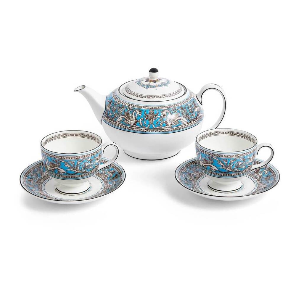 Florentine Turquoise 3 Piece Tea Set by Wedgwood