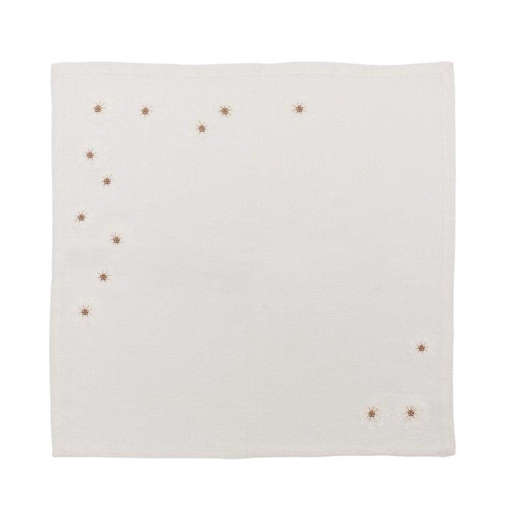 Florette Napkin in White & Natural - Set of 4 by Kim Seybert 7