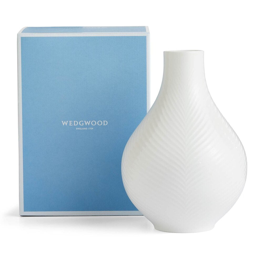 Folia Bulb Vase 23 cm by Wedgwood Additional Image - 3