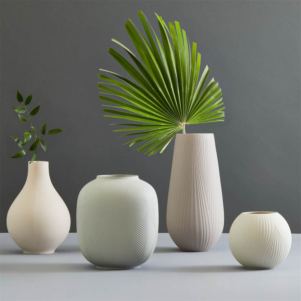 Wedgwood White Folia Bulb Vase 23cm | David Jones