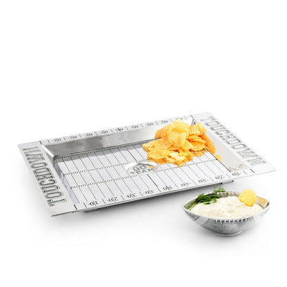 Football Field Chip And Dip Tray And Bowl by Arthur Court Designs 2