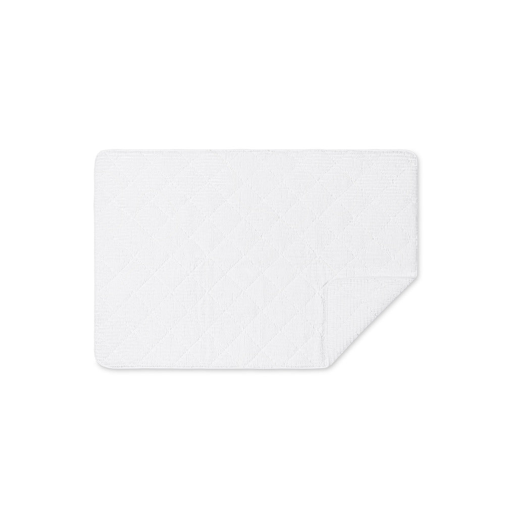 Francisco Tub Mat White Quilted 