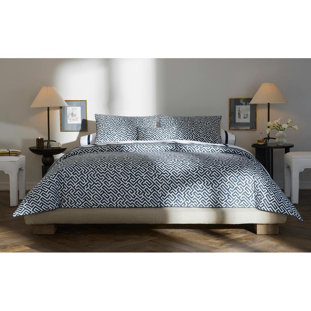 Gabriel Fitted Sheet Indigo 1