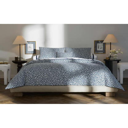 Gabriel Fitted Sheet Indigo 1