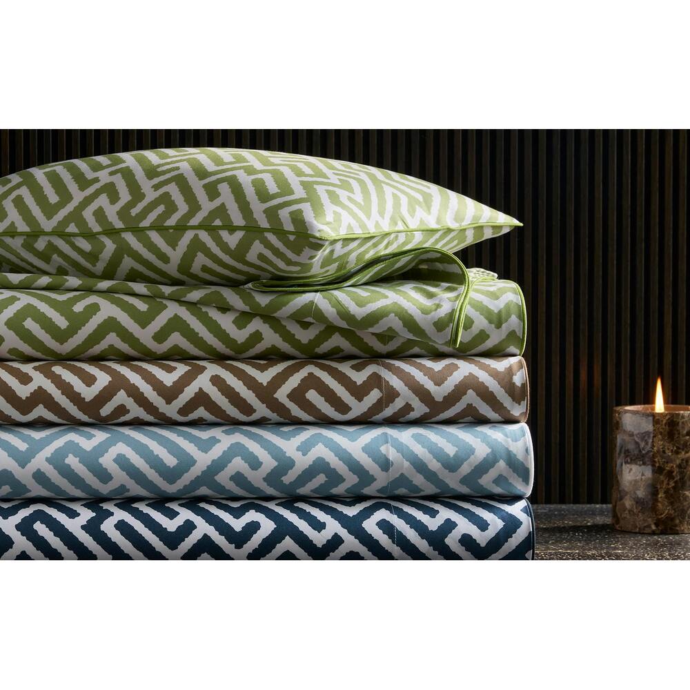 Gabriel Fitted Sheet Indigo 2