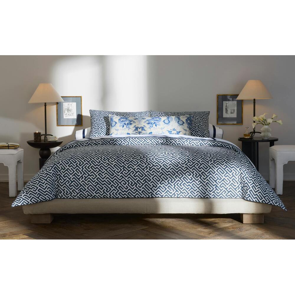 Gabriel Fitted Sheet Indigo 6