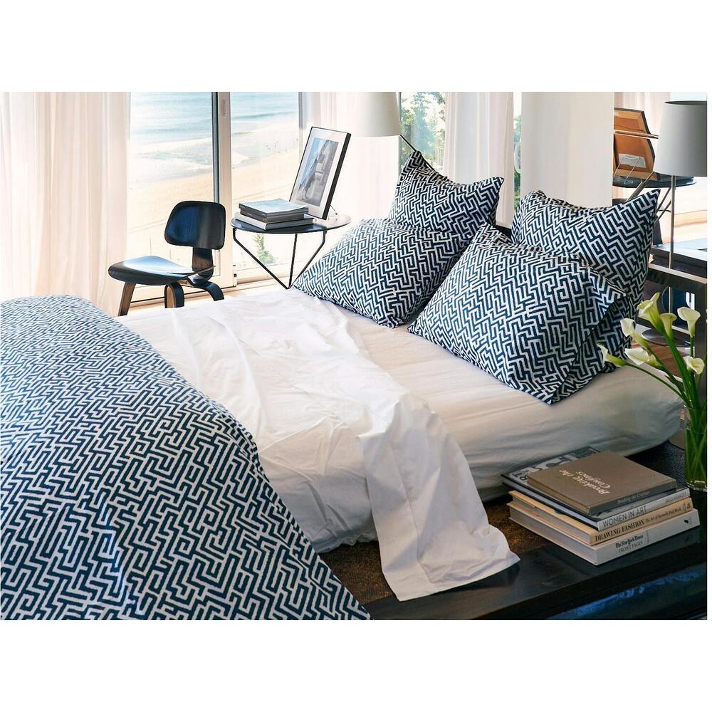 Gabriel Fitted Sheet Indigo 9