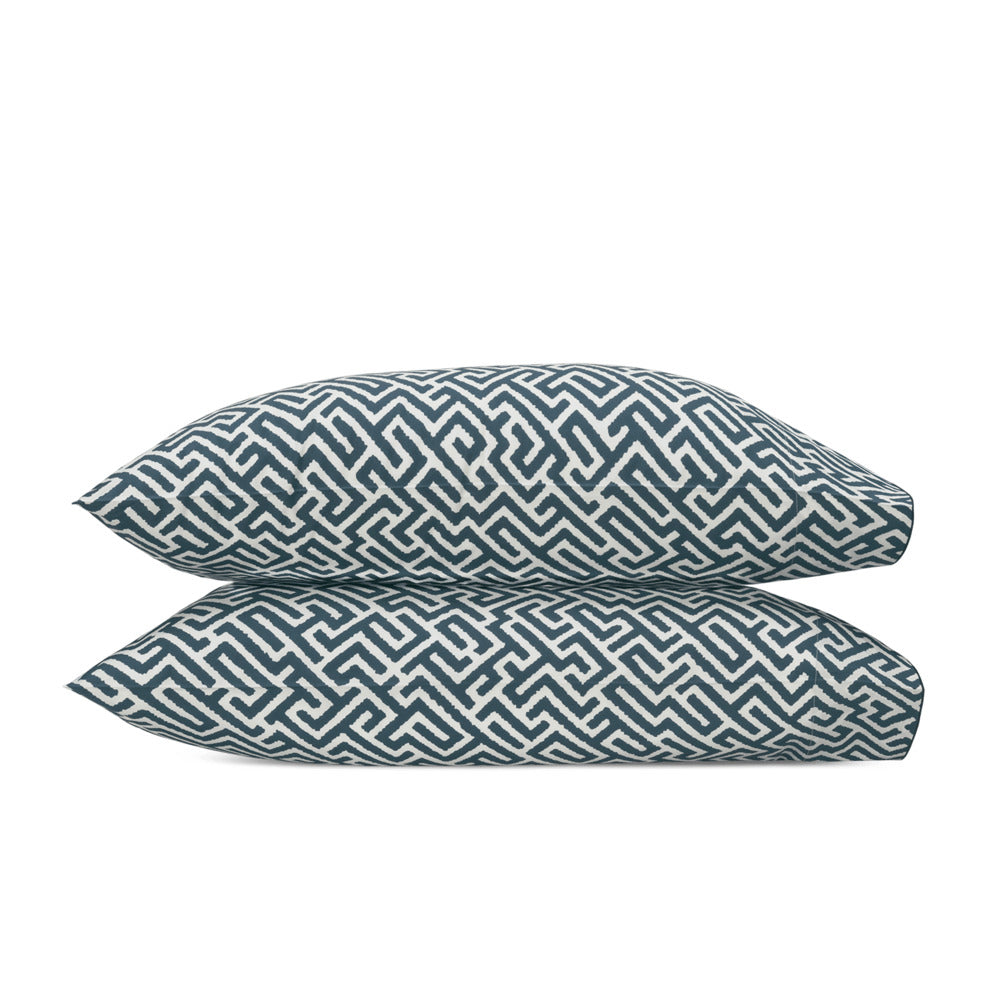 Gabriel Pillowcase Pair Indigo 