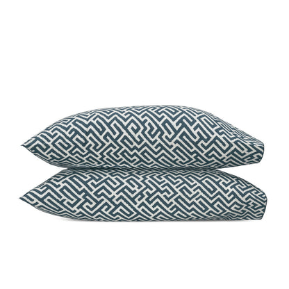 Gabriel Pillowcase Pair Indigo 
