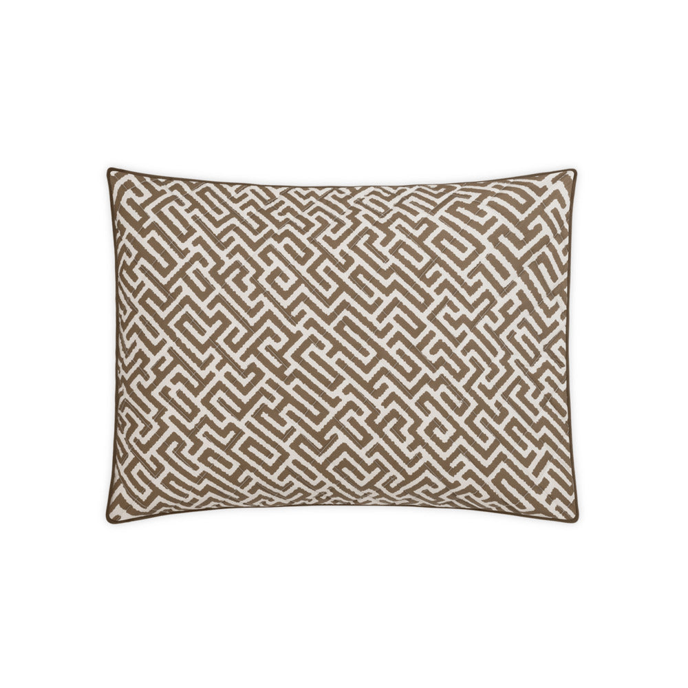 Gabriel Sham Mocha Quilted Standard 