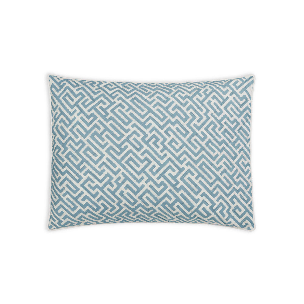 Gabriel Sham Stony Blue Quilted Standard 