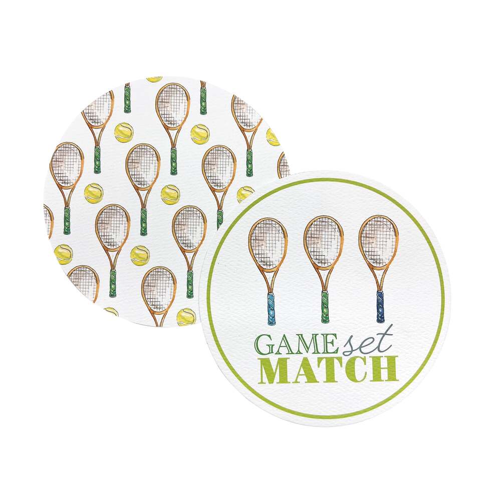 Game, Set, Match Tennis Beaded Coaster Set by Mariposa Additional Image 2
