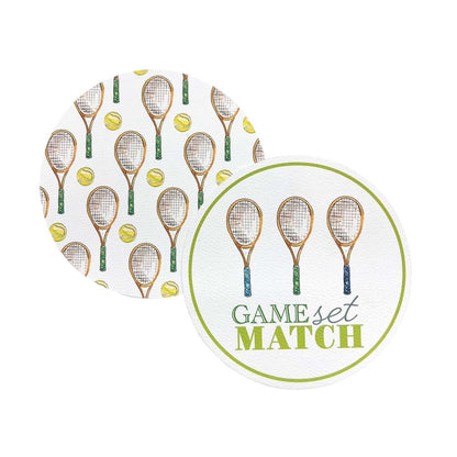 Game, Set, Match Tennis Beaded Coaster Set by Mariposa Additional Image 2
