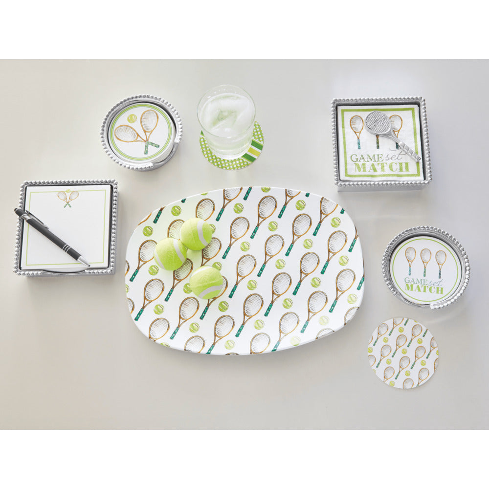 Game, Set, Match Tennis Beaded Coaster Set by Mariposa Additional Image 3