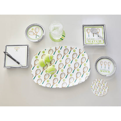 Game, Set, Match Tennis Beaded Coaster Set by Mariposa Additional Image 3