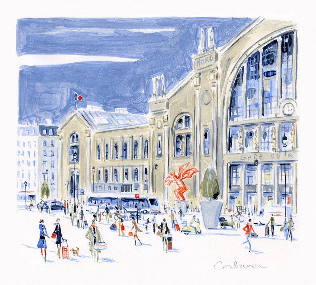 Gare du Nord - Dominique Corbasson by Tiger Flower Studio Additional Image -