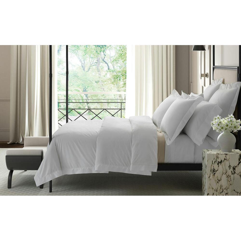 Gatsby Hemstitch Pillowcase Pair Bone 1