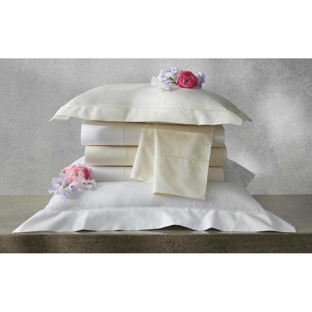 Gatsby Hemstitch Sham Bone Standard 2