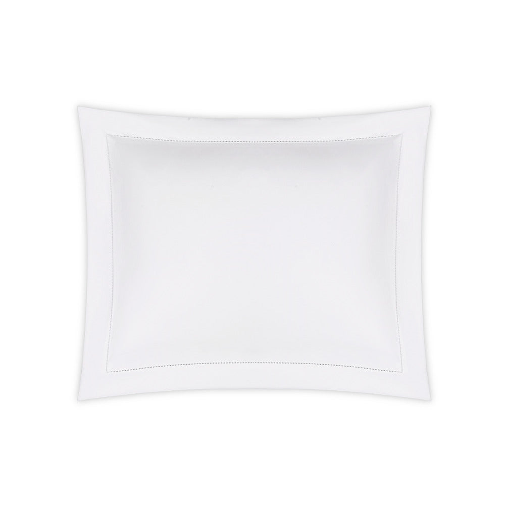 Gatsby Hemstitch Sham White Standard 