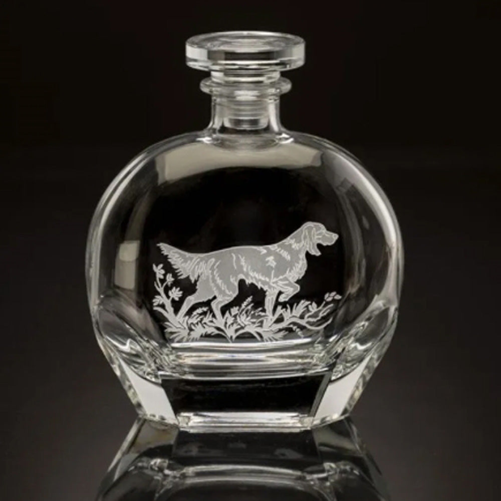 GD02 - Round Decanter - Setters - Gun Dogs by Julie Wear