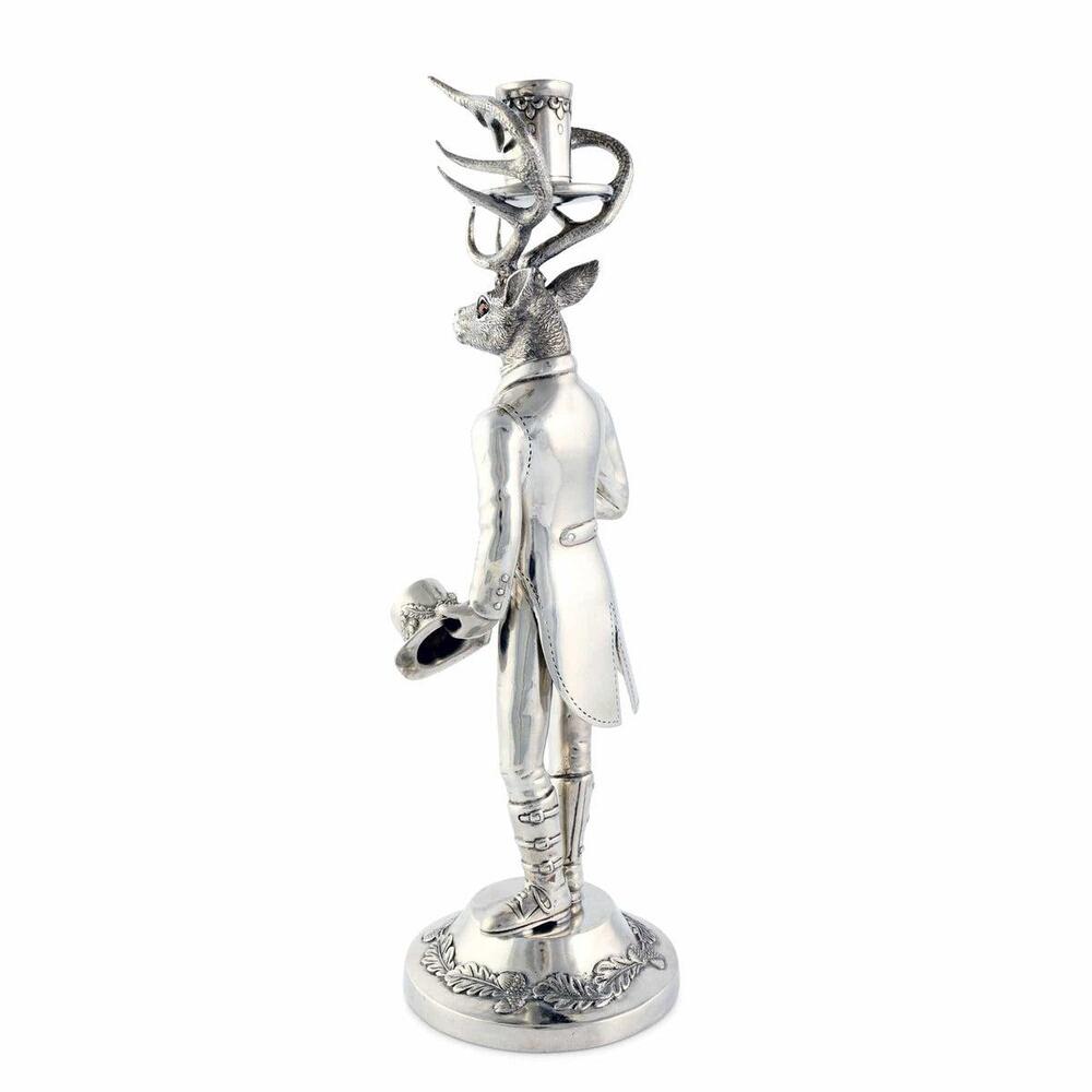 Gentleman Elk Tall Candlestick by Vagabond House 1
