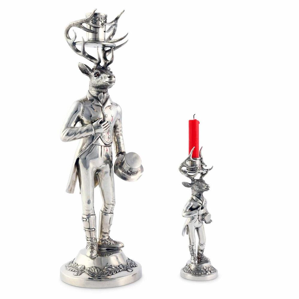 Gentleman Elk Tall Candlestick by Vagabond House 4