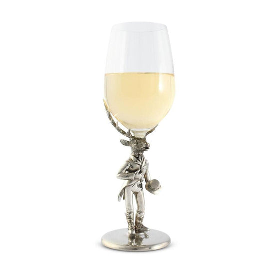 Gentleman Elk Wine Glass by Vagabond House 