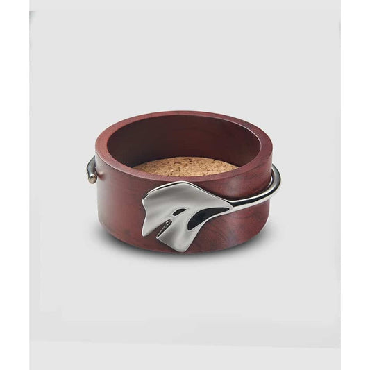 Ginkgo Wood Bottle Coaster 4" by Mary Jurek Design 