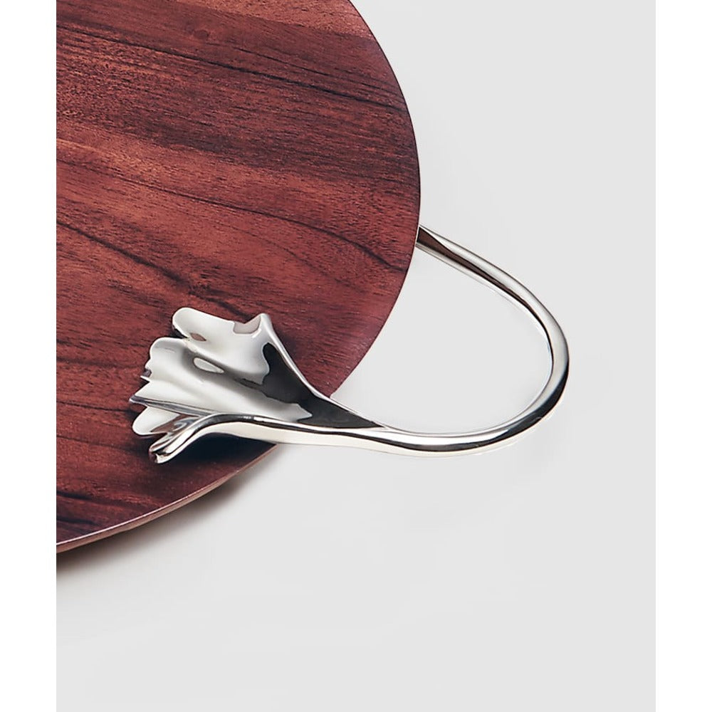 Ginkgo Wood Platter with Handles 14" by Mary Jurek Design Additional Image -1