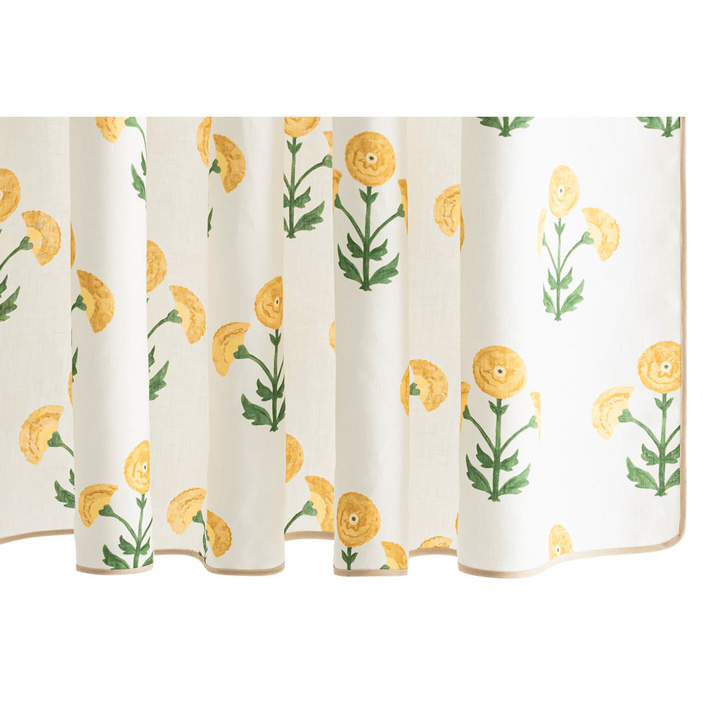 Gisele 72" W x 72" L Shower Curtain Marigold 