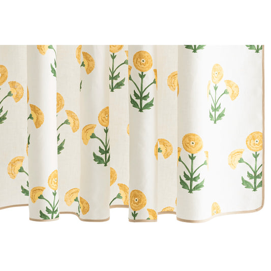 Gisele 72" W x 72" L Shower Curtain Marigold 