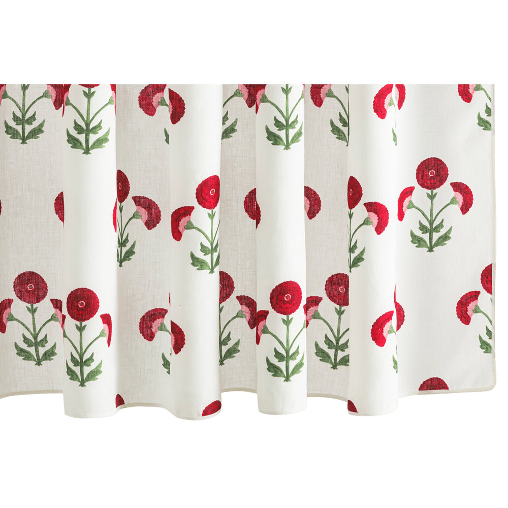 Gisele 72" W x 72" L Shower Curtain Scarlet 